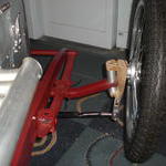 Steering mockup in wood before making in steel