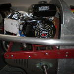 Rear axle mount custom air filter