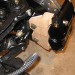 Caliper bracket mock up trial fit