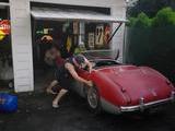 1956 Austin Healey 100 Reno Red Gray Cove s miller